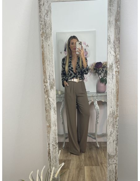 Pantalón Corina Topo