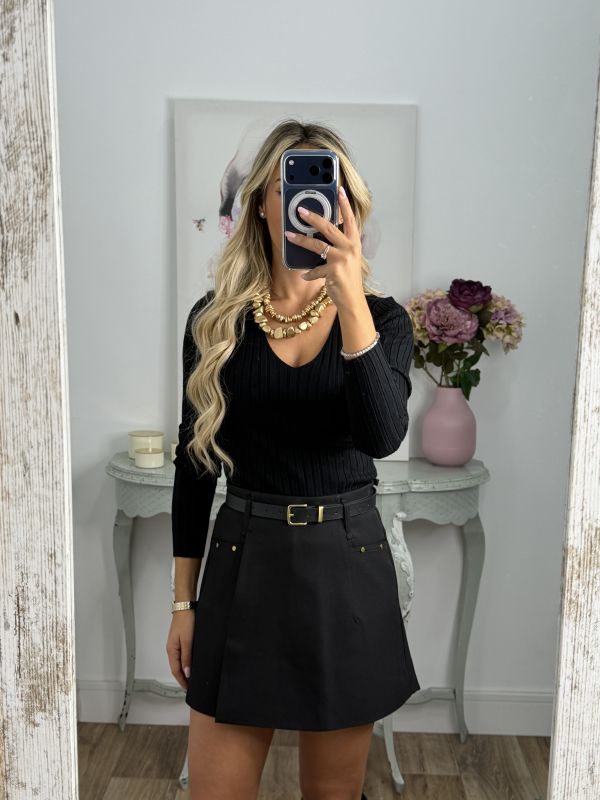 Falda pantalón Nori negra