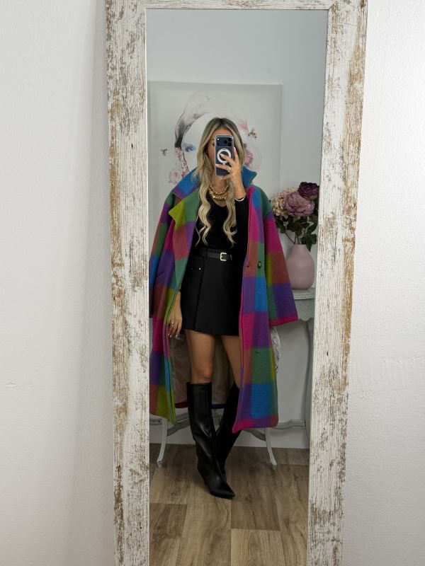 Abrigo Ideal cuadros colores