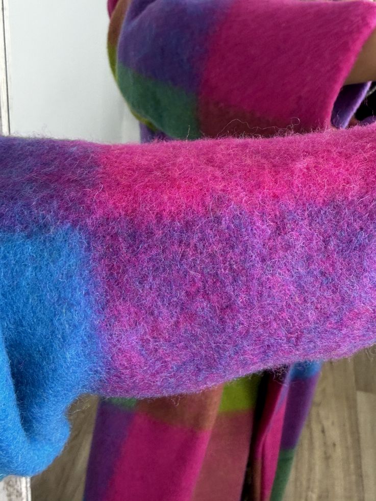 Abrigo Ideal cuadros colores