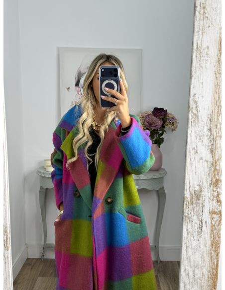 Abrigo Ideal cuadros colores