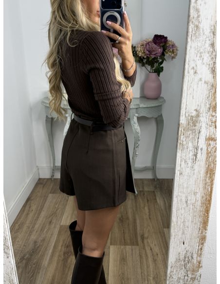 Falda pantalón Nori marrón