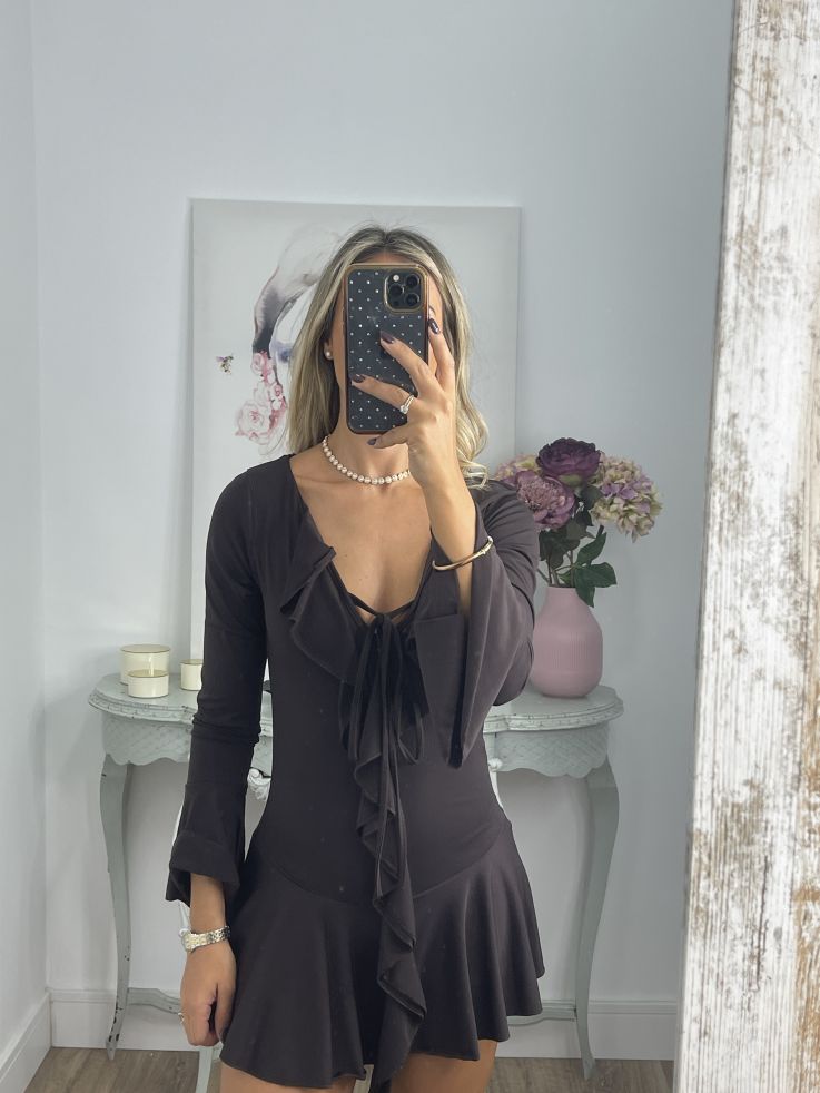 Vestido Mono chocolate