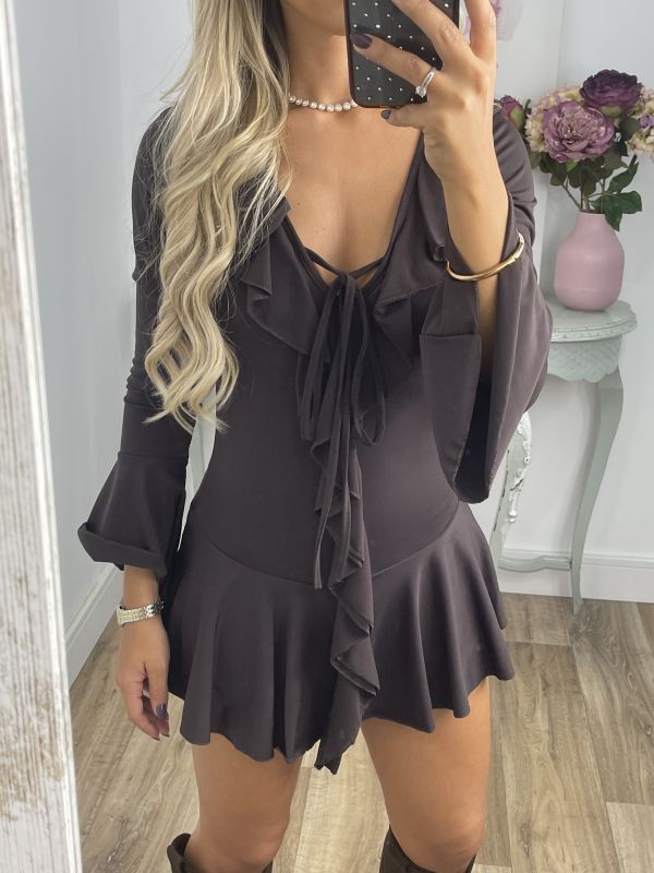 Vestido Mono chocolate