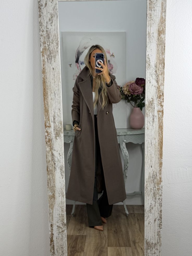 Abrigo Anaiss taupe
