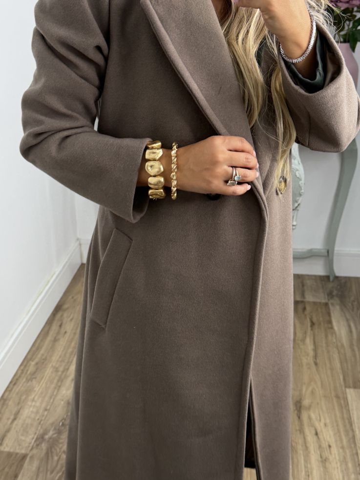 Abrigo Anaiss taupe