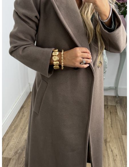 Abrigo Anaiss taupe