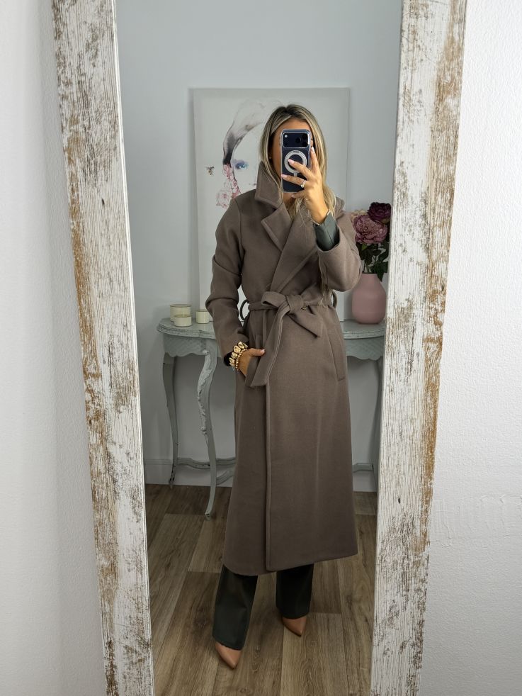 Abrigo Anaiss taupe