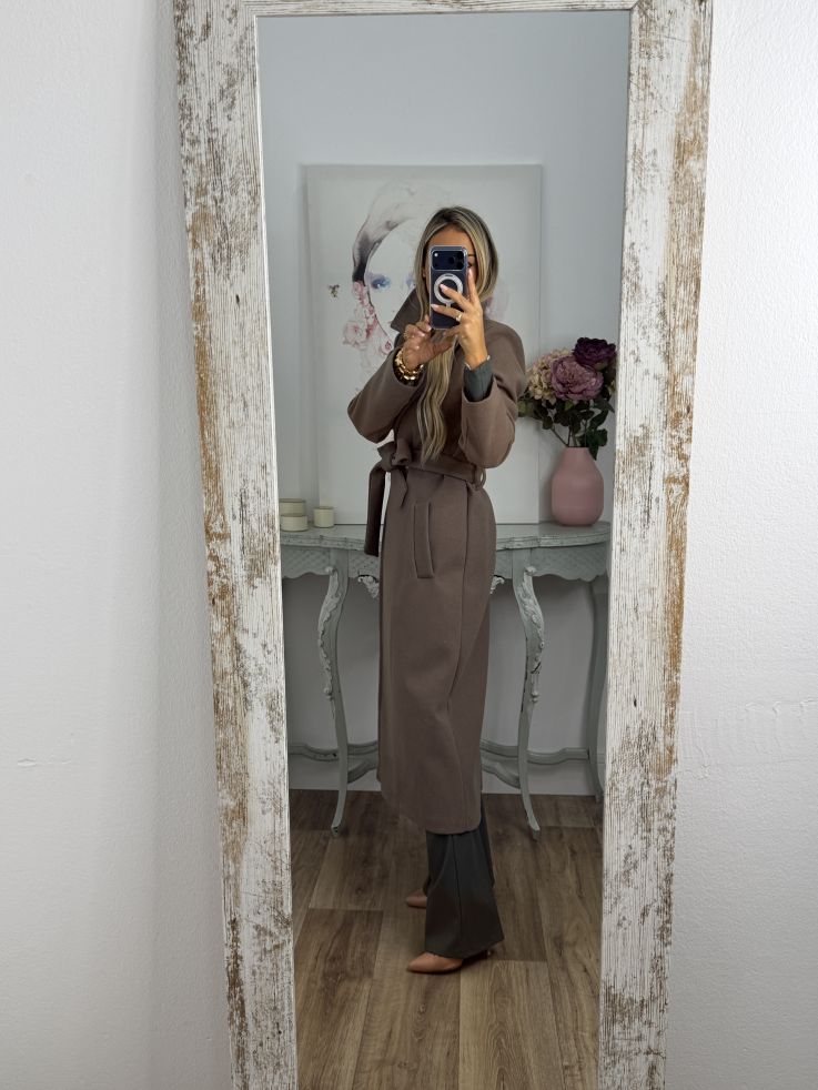 Abrigo Anaiss taupe