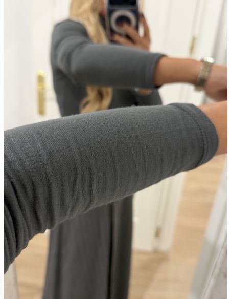 Camiseta Melissa cuello alto gris