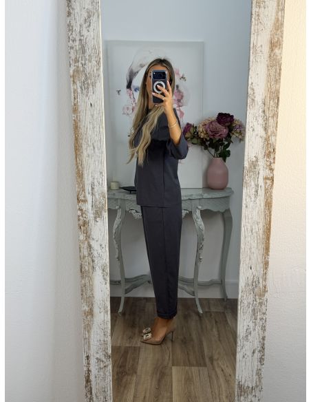 Conjunto Vanity azul grisaceo