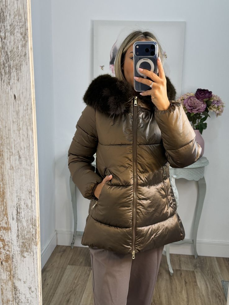 Abrigo PL 9052 chocolate