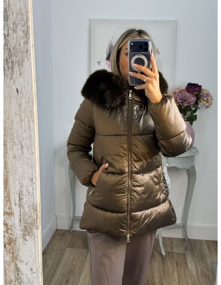 Abrigo PL 9052 chocolate
