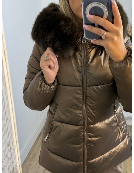 Abrigo PL 9052 chocolate