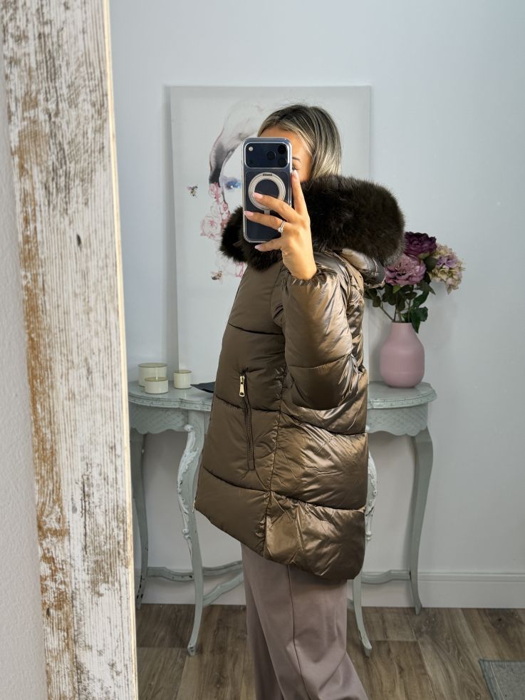 Abrigo PL 9052 chocolate
