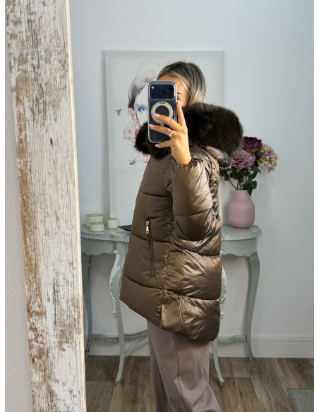 Abrigo PL 9052 chocolate