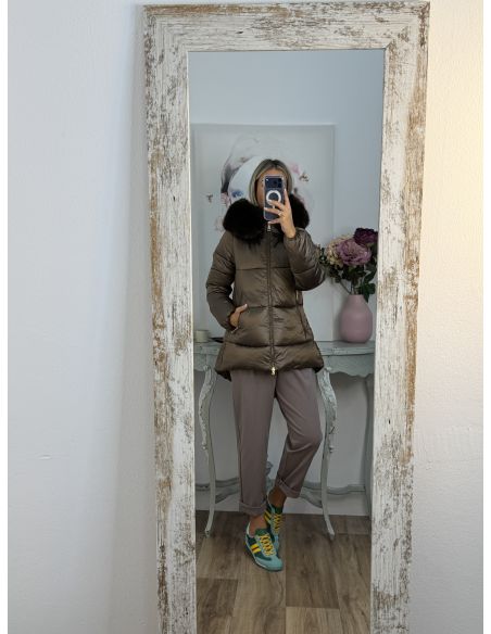 Abrigo PL 9052 chocolate