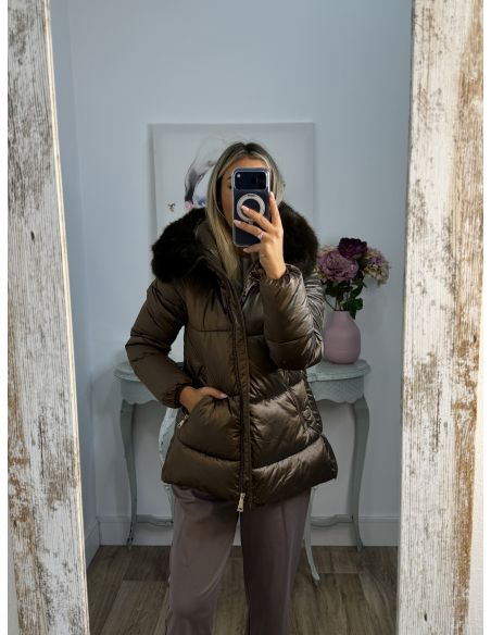 Abrigo PL 9052 chocolate