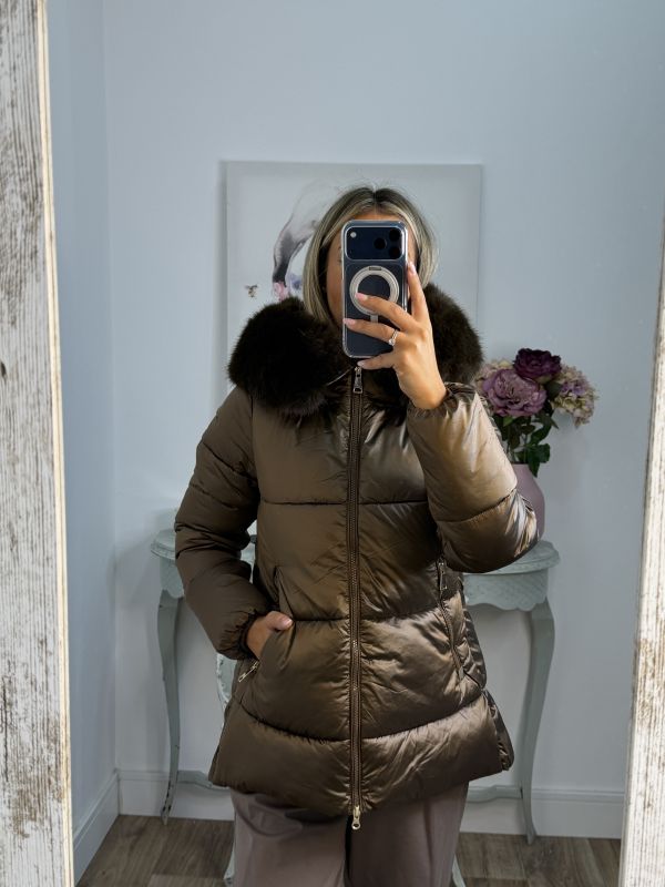 Abrigo PL 9052 chocolate