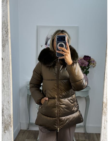 Abrigo PL 9052 chocolate