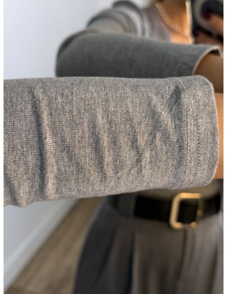 Camiseta Puntilla gris