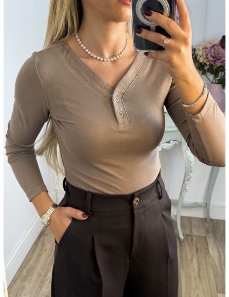 Camiseta Camila taupe
