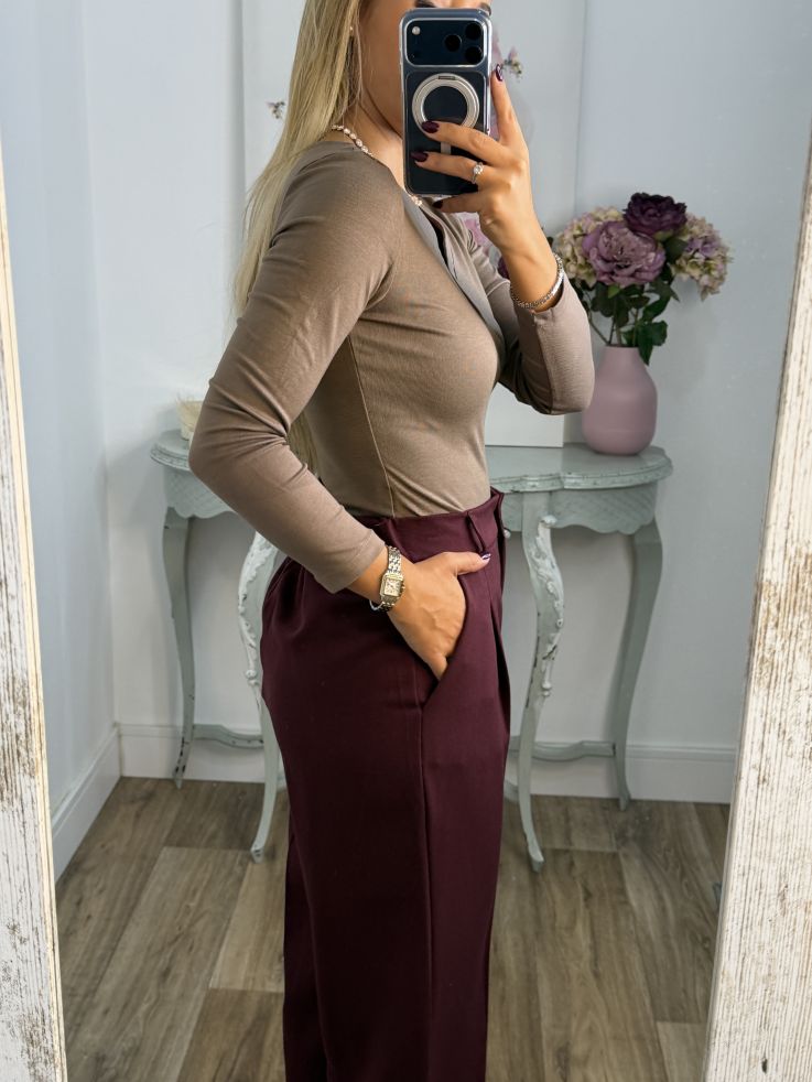 Camiseta Camila taupe