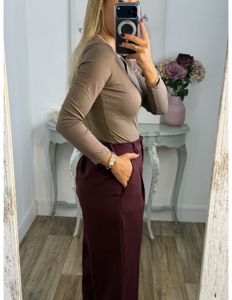 Camiseta Camila taupe