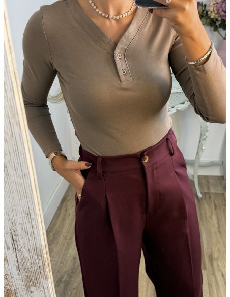 Camiseta Camila taupe
