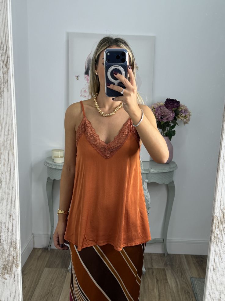 Lencera Carla naranja