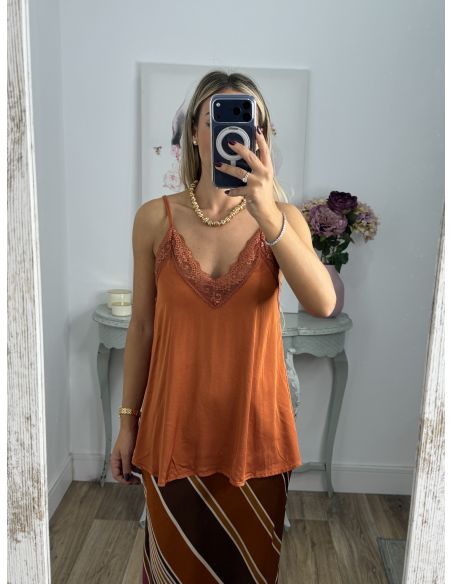 Lencera Carla naranja