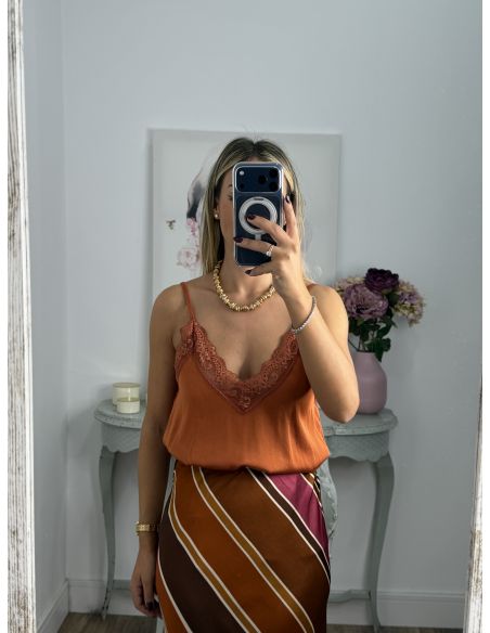 Lencera Carla naranja