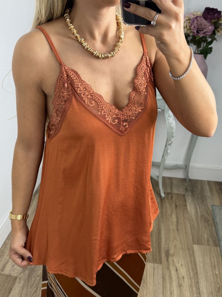 Lencera Carla naranja