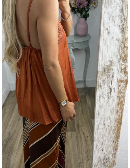 Lencera Carla naranja