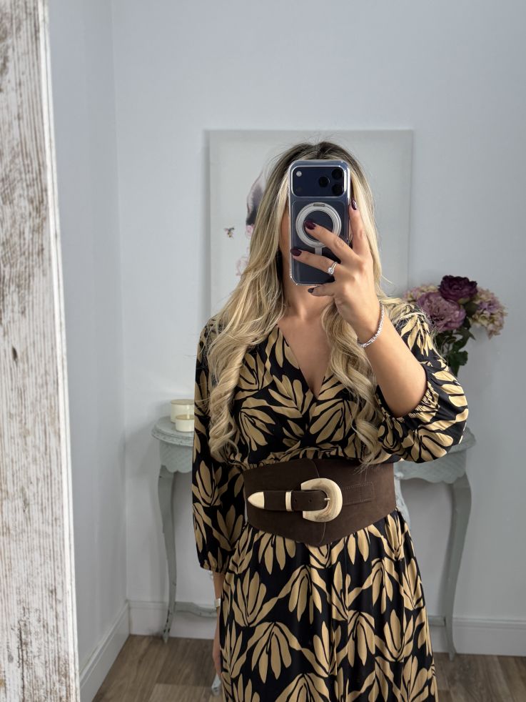 Vestido Eloise camel