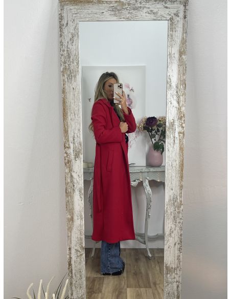 Abrigo Anaiss rojo vivo