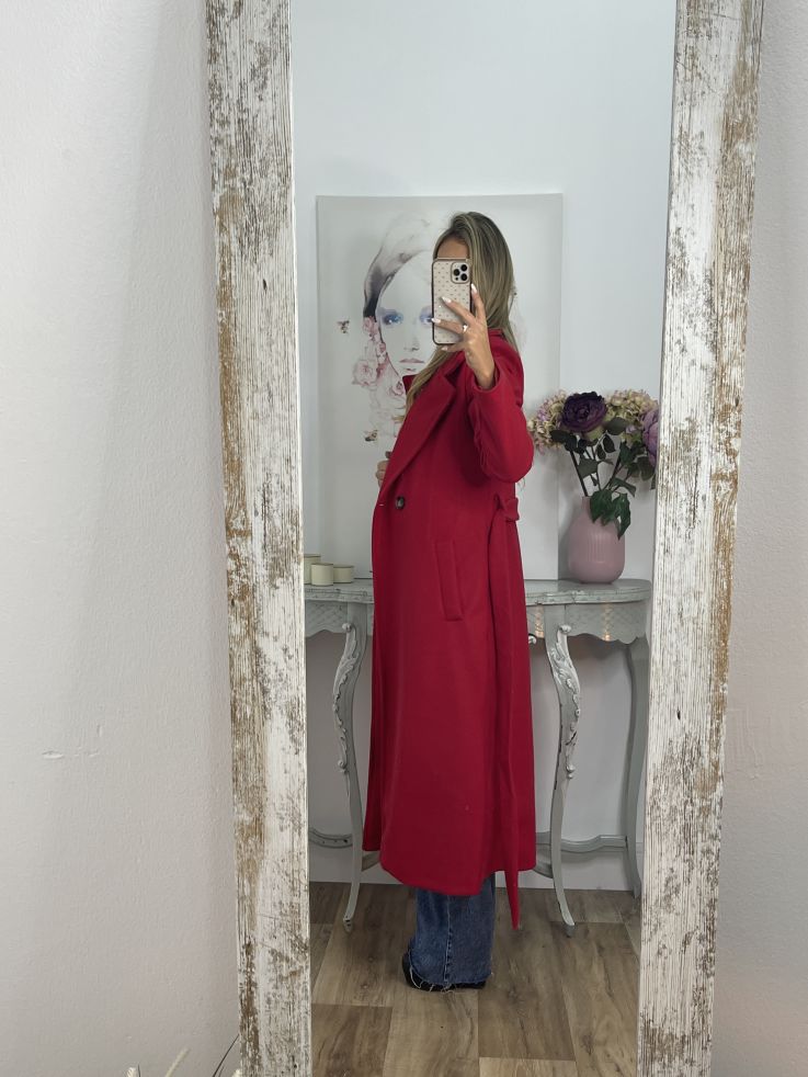 Abrigo Anaiss rojo vivo