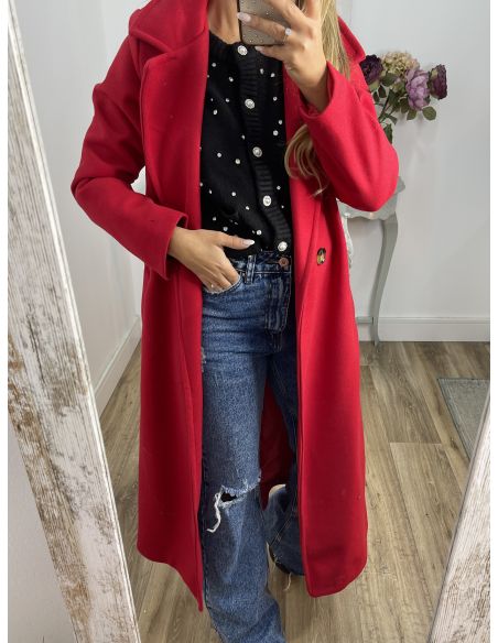 Abrigo Anaiss rojo vivo