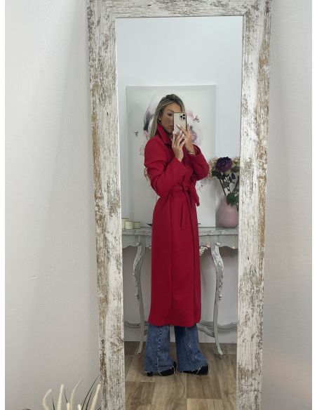 Abrigo Anaiss rojo vivo