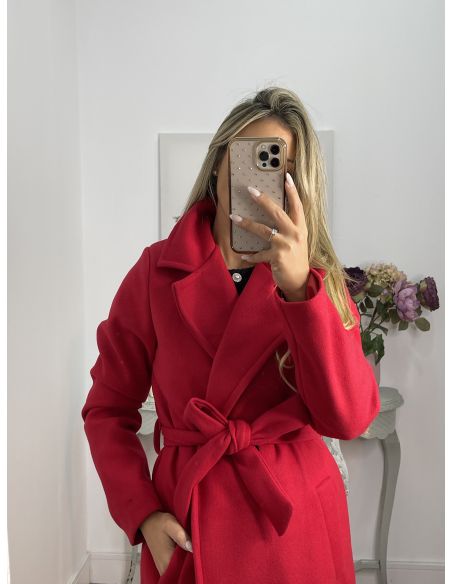 Abrigo Anaiss rojo vivo