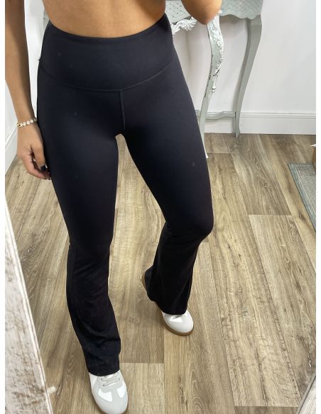 Leggins negro campana tiro alto liso