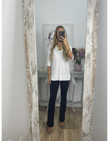 Leggins negro campana tiro alto liso