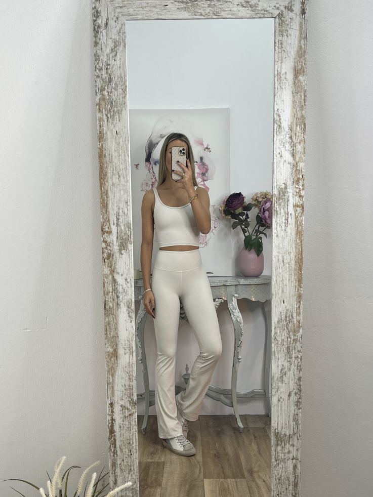 Leggins hielo campana tiro alto liso