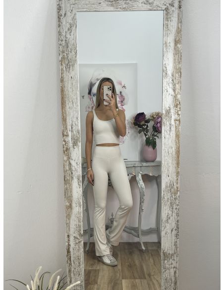 Leggins hielo campana tiro alto liso