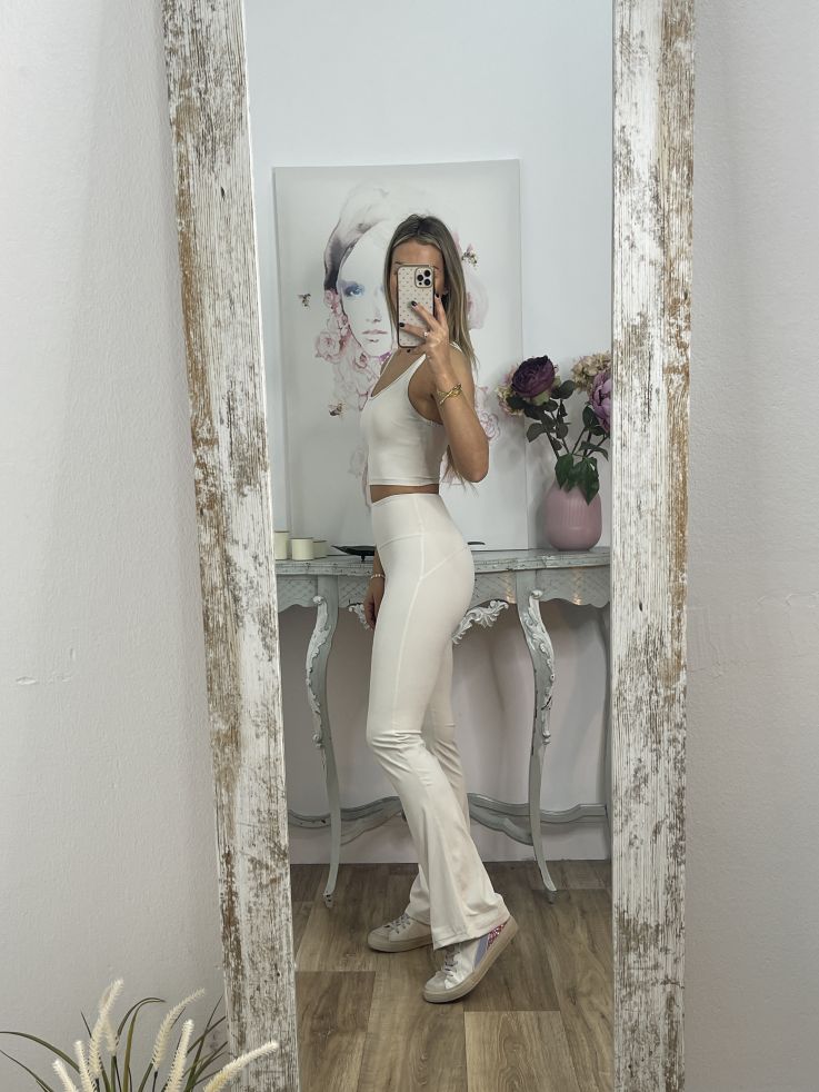 Leggins hielo campana tiro alto liso