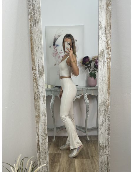 Leggins hielo campana tiro alto liso
