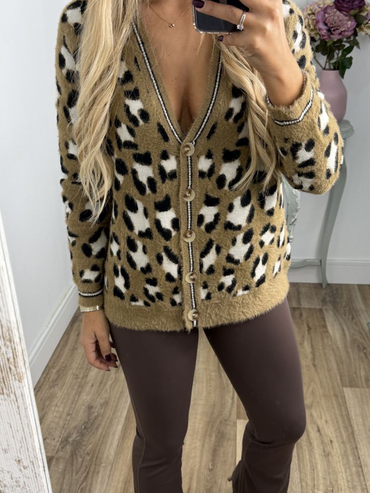 Cardigan Arielle camel