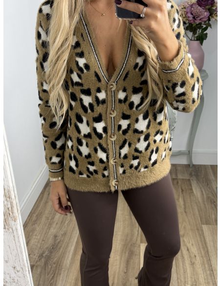 Cardigan Arielle camel