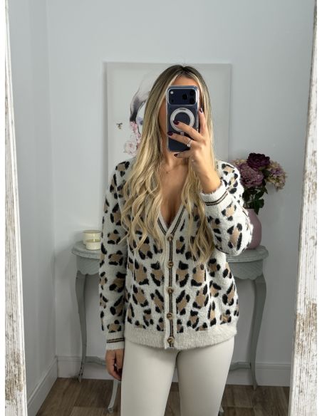 Cardigan Arielle hueso