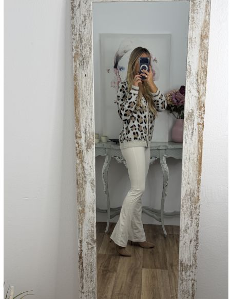 Cardigan Arielle hueso